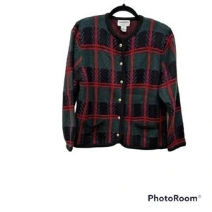 Empress vintage plaid cardigan Small
